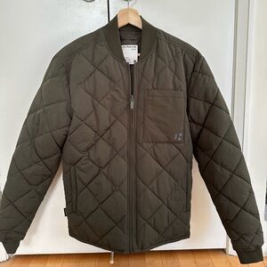 Frank and Oak reversible bomber in olive